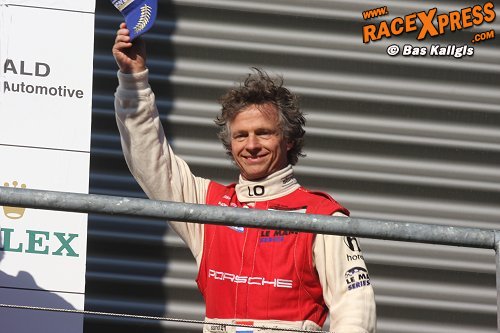 Jan Lammers op podium
